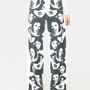 Edikted Face Off Printed Jeans